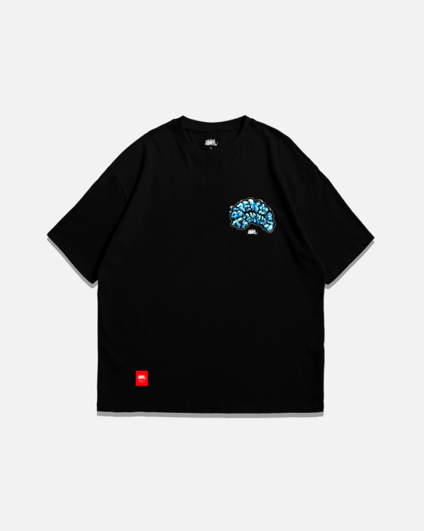 CAMISETA OVERSIZE BUENOS TIEMPOS - NEGRA - Imagen 2